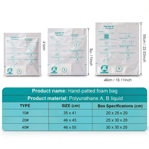 16 Pack 18" x 23" Expanding Packing Foam for PC, Electronics, Fragile and Irregular Items, Instant Pack Foam Bag for Shipping, Rapid Expansion, Easy to Use-1