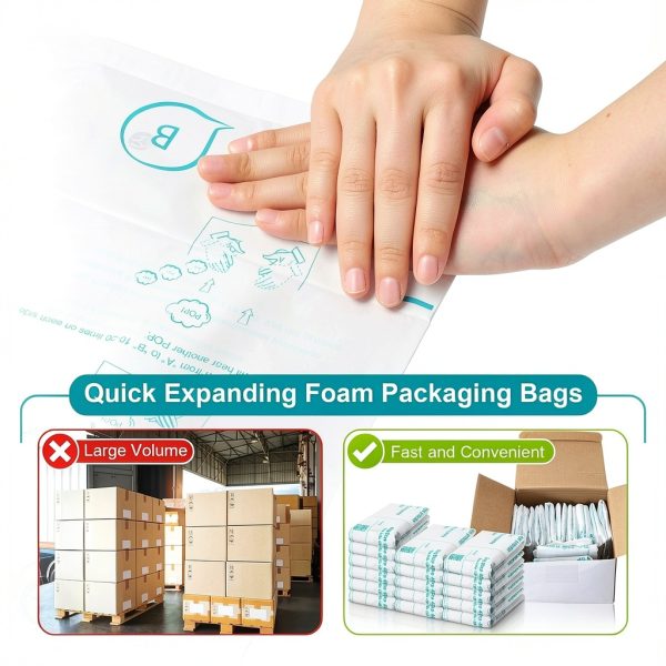 16 Pack 18" x 23" Expanding Packing Foam for PC, Electronics, Fragile and Irregular Items, Instant Pack Foam Bag for Shipping, Rapid Expansion, Easy to Use-2